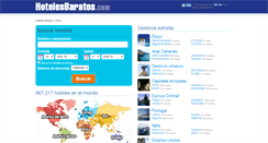 Desktop Screenshot of hotelesbaratos.com